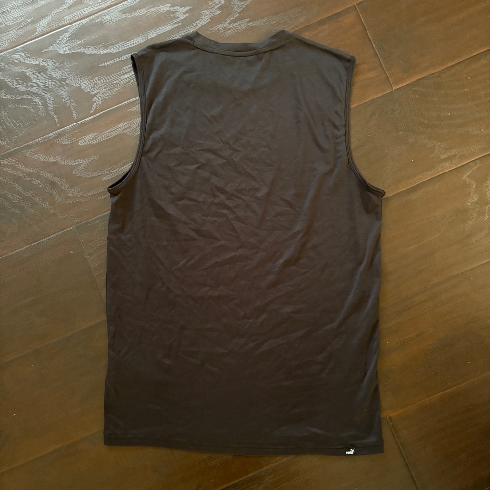 Puma Black Sleeveless Muscle Tee - Picture 9 of 11